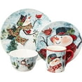 thumbnail image 2 of Watercolor Snowman 16pc Dinnerware Set, 2 of 8