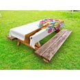 thumbnail image 1 of Floral Outdoor Tablecloth, Spring Flower Tree Flourishing Vibrant Blossoms Foliage Petals Kids Summer Print, Decorative Washable Fabric Picnic Table Cloth, 58 X 84 Inches,Multicolor, by Ambesonne, 1 of 2