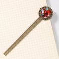 thumbnail image 4 of Coccinella septempunctata Book Lovers' Delight: Lace Bookmarks in Antique Bronze, 4 of 5