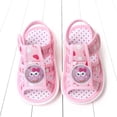 thumbnail image 4 of NOKIO Summer Children Toddler Girls Sandals Flat Bottom Non Slip OpenToe Breathable Soft Comfortable Cartoon Chicken Flowers Design with Odor Control Technology, 4 of 8