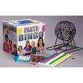 thumbnail image 1 of Party Bingo 12" x 12" Classic Bingo Game Kit, Metal Cage with 18 Reusable Cards and 300 Marker Chips, 1 of 2