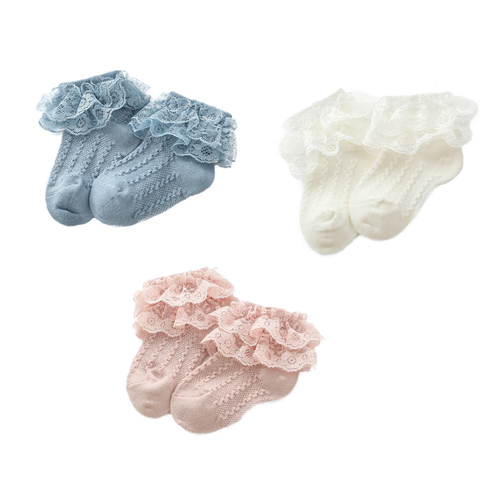 Socks Baby Cotton Lace Frilly Newborn Ruffle Girls 2 Years Old Short