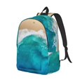 thumbnail image 2 of Xecao Beach for Canvas College Laptop Backpack, Durable Rucksack Travel Notebook Bag School Backpack Book Bag for Men Women, 2 of 8