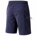 thumbnail image 4 of Besolor Plus Size Workout Shorts for Men Drawstring Elastic Waist Lightweight Casual Running Athletic Hiking Shorts with Pockets(3X-Large,Blue), 4 of 7