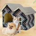 thumbnail image 4 of Dalazy Niche Portable pour Chien et Chat – Rangement et Voyage Faciles, Facile, Mignon, Polyester, Robuste et Durable, Bleu, 4 of 6