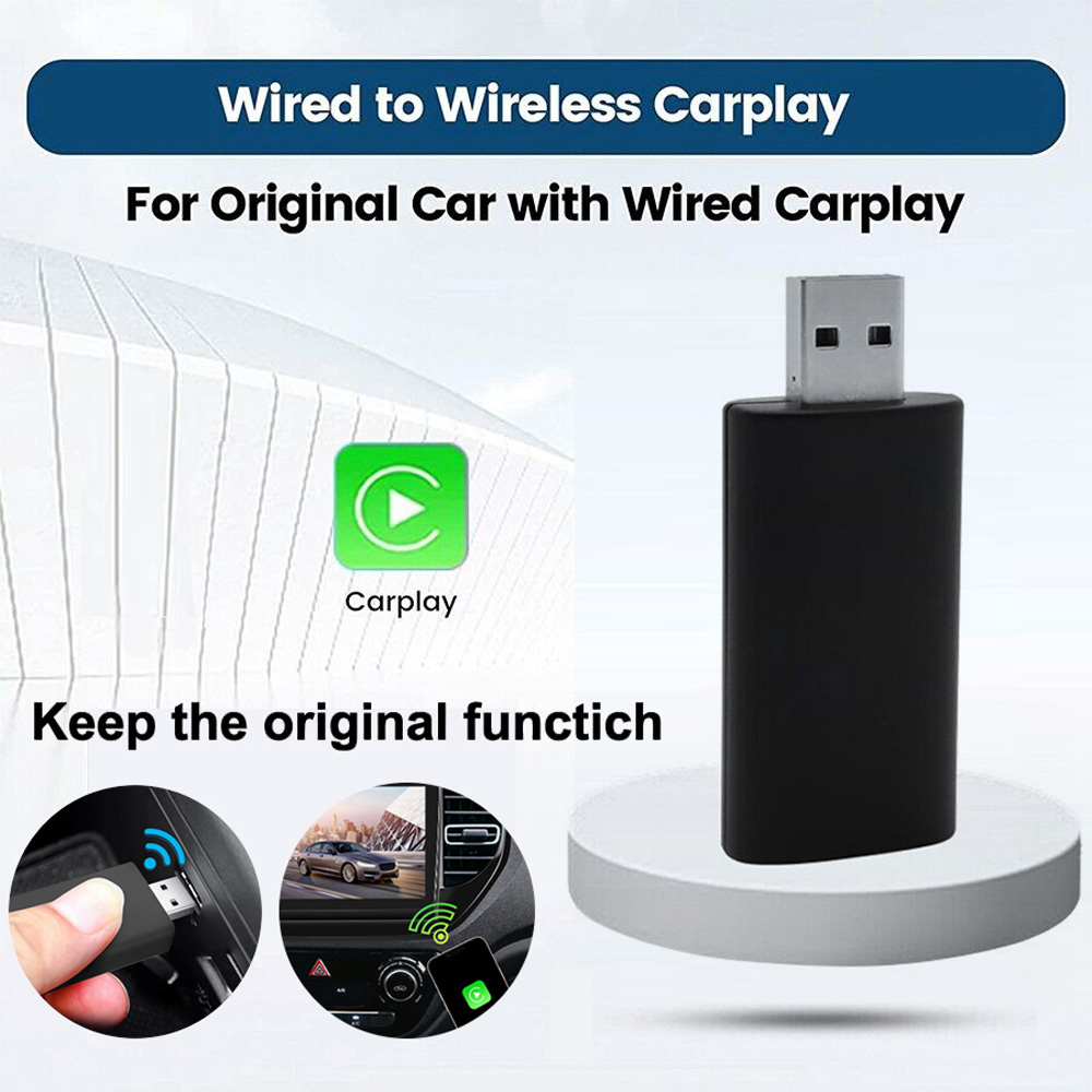 Wireless Carplay Adapter Dongle Original Auto Car Radio Wired to Wireless Carplay Box Convert
