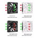 thumbnail image 2 of PC Case Fan ARGB Reverse/Forward Type Cooling Fan 12cm CPU Fan with Mirror Light Effect White, 2 of 4