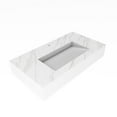 thumbnail image 2 of Pyramid 36" Solid Surface Manmade Stone Bathroom Sink in Marble, 2 of 5