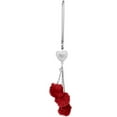 thumbnail image 4 of Bling Car Interior Accessories,Happon Car Mirror Hanging Ornament for Women,Plush Ball Decor Ornament Pendant, Car Hanging Decoration Charm Pendant (Red), 4 of 6