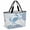 Lake Blue Sky Blue, variant on Teal Red Crab Coastal Beach Bag for Women, Large Breathable Mesh Beach Tote Bag, Summer Coral Nautical Sandproof Lightweight Travel Bags for Vacation Picnic Swimming Pool 15.7"x15.7"x9.1"