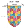 thumbnail image 7 of Wukai Colorful Wool Balls Print Garden Flag 12.5x18 Inch Double Sided Sun-resistant Rain-resistant, Wrinkle-resistant Colorfast(Only Flag), 7 of 7