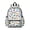 White Dinosaurs Colorful Species Pattern, variant on Dinosaur Pattern Cute School Backpack with Padded Back and Adjustable Shoulder Straps 13.4"x11"x4.7"