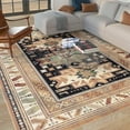 thumbnail image 7 of Sonoma Gypsy Rust Black Ivory Aqua Viscose Area Rug, 7 of 7