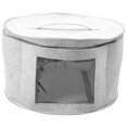 thumbnail image 1 of Organizador de sombreros, caja de viaje redonda, bolsa de almacenamiento de sombreros plegable con tapa a prueba de polvo, caja de almacenamiento de sombreros grande, cajas de sombreros A, 1 of 8