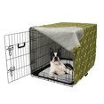 thumbnail image 5 of Olive Dog Crate Cover, Repetitive Leaves and Branches Organic Plantation Nature Art Design Print, Easy to Use Pet Kennel Cover Small Dogs Puppies Kittens, 7 Sizes, Fawn and Dark Purple, by Ambesonne, 5 of 6
