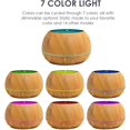 thumbnail image 2 of LAICAIW Aromatherapy Essential Oil Diffuser 1000ml 20Hours Wood Grain Aroma Diffuser with Timer Cool Mist Humidifier for Large Room, Home, Baby Bedroom, Waterless Auto Shut-Off, 7 Colors Lights Chan, 2 of 6