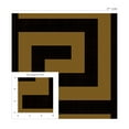 thumbnail image 4 of NextWall Ebony & Gold Maze Geo Peel and Stick Wallpaper, 4 of 9