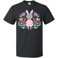 thumbnail image 3 of Inktastic Easter Scandinavian Bunny with Flowers T-Shirt, 3 of 5