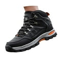 thumbnail image 4 of XIMIN Men's Waterproof Trekking Hiking Boots Non-Slip Outdoor Mid Top Ankle Boot Outdoor Non-Slip Work Boots Breathable Hiker Camping Trekking Shoes, 4 of 8