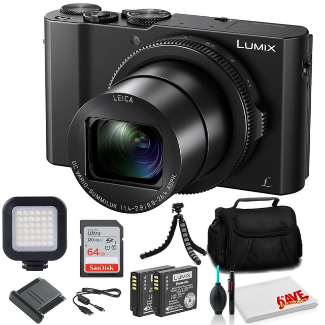 Panasonic Lumix DMC-LX10 Digital Camera (DMC-LX10K) Bundle +256GB Memory Card D