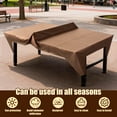 thumbnail image 3 of HKJUNFEI Ping Pong Table Cover with 210D Oxford Fabric Table Tennis Cover Easy to Install for Home or Sports Event ( Coffee Color ), 3 of 7