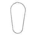 thumbnail image 1 of Collier Chaîne Byzantine en Argent Sterling Fini Canon Taille 24 Pouces, 1 of 2
