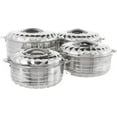 thumbnail image 1 of Tabakh Casserole en Acier Inoxydable pour Aliments Froids et Chauds, Casserole Isolée à Double Paroi, Ensemble de 4 Pcs, 1 of 1