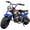 Blue, variant on XtremepowerUS 99cc Gas Mini Dirt Bike, 4-Stroke 3HP Engine, Off-Road Ride-On Motorcycle, Ages 16+, Top Speed 23 mph, 185 lb Capacity, Black