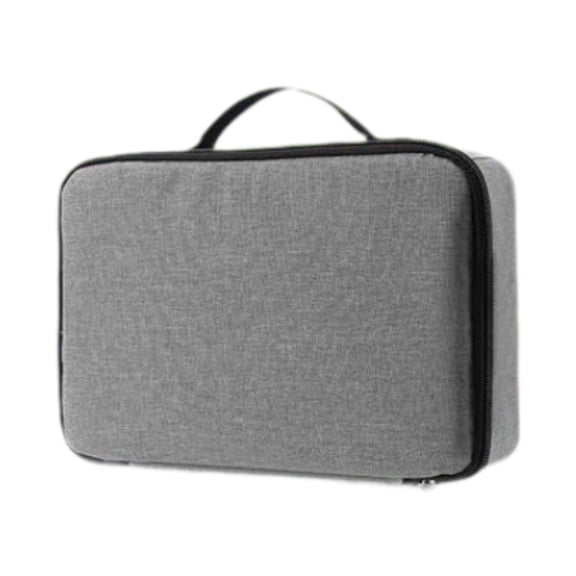 Organizador de gafas de sol, bolsa organizadora de gafas, compartimento ajustable con cremallera, organizador portátil de joyas y relojes para hombres