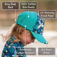 thumbnail image 3 of JAN & JUL High Ponytail Girl Base-Ball Cap, Kids Snapback Sun Hat (Tropical Bloom, 2-12 Years), 3 of 5