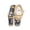 Gold & White, variant on Gold & Black Wrap Bangle Watch, Luxury Women’s Quartz Bracelet Watch
