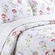 thumbnail image 4 of Juego de cama reversible con diseño floral de primavera, con flores silvestres de lavanda rosa, cubrecama ligero para todas las estaciones (Lucie Floral, tamaño Queen, 3 piezas), 4 of 5