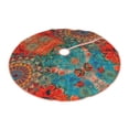thumbnail image 2 of Bingfone Christmas Tree Skirt Mat Christmas Decoration Interior 30"-Mandala Colorful 1, 2 of 8