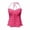 Hot Pink, variant on Peplum Tank Tops for Women Y2k Halter Neck Cute Bow Center Ruched Spaghetti Strap Dressy Casual Crop Camisole Tops