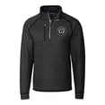 thumbnail image 2 of Men's-Cutter & Buck  Heather Black Philadelphia Union Mainsail Sweater-Knit Half-Zip Raglan Jacket, 2 of 3