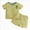 T64-Yellow, variant on 18-24 Months Toddler Toddler Girl Outfits Short Sleeves T Shirt Tee Tops Shorts Cute Outfits Set for 0 6 12 18 24 M 1t 2t 3t 4t 5t 6t Pajamas & Dailywear Set Girls Pink Tracksuit