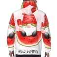 thumbnail image 7 of Sikiie Watermelon Gnome Men's Hoodie, Essentials Hoodie, Sweatshirt, Pullover Hooded Sweatshirt for Men-Small, 7 of 7
