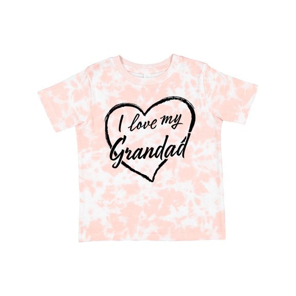 Inktastic I Love My Grandad in Black Chalk Heart Boys or Girls Toddler T-Shirt