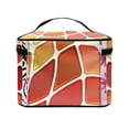 thumbnail image 4 of HELLHERO Stained Glass Geometric Travel Cosmetic Bag Make Up Case Organizer Large Capacity Polyester Portable Traveling Traveling, 4 of 6