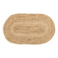 thumbnail image 1 of VHC Brands April & Olive 20 x 30 Inch Jute Oval Rug w/ Non Skid Pad, Creme, 1 of 6