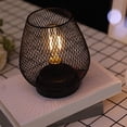 thumbnail image 4 of Bedroom Night Light,Nordic Style Wrought Iron LED Table Lamp Battery Powered Lamp Finely Tuned Performance, 4 of 10