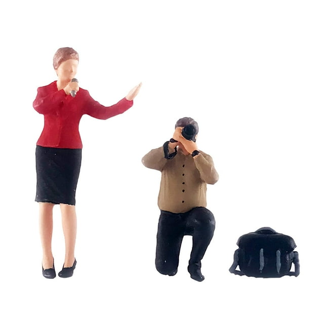 ZLight 1:64 Figure Interview Photography Scene for Gear Landscape Scenery for Micro Photographic Diorama Hostess Red 2.8-3cm