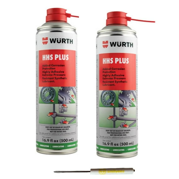 Smilyeez Listing for Wurth HHS Plus High Pressure Resistant Semi-Synthetic Oil with Pocket Screwdriver (2 Cans)