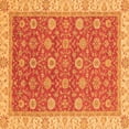 thumbnail image 1 of Ahgly Company Indoor Square Oriental Orange Traditional Area Rugs, 6' Square, 1 of 4