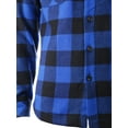 thumbnail image 5 of Ma Croix Mens Hooded Flannel Shirts Quilted Plaid Jacket, 5 of 9