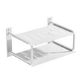 thumbnail image 1 of Luzkey 2 Layers Projector Shelf Wall Mount Router Shelf Projector Holder Home Organizer Storage Box for Socket Bedroom Player Office White, 1 of 8