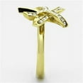 thumbnail image 4 of Womens 14K Gold Ion Plated Stainless Steel Bow Ribbon Wedding Ring - Size 5, 4 of 4