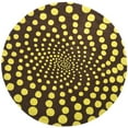 thumbnail image 3 of SAFAVIEH Soho Chloe Polka Dots Wool Area Rug, Brown/Green, 6' x 6' Square, 3 of 8