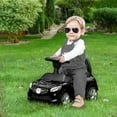 thumbnail image 2 of Kids Ride On Push Car, Foot-to-Floor Walking Sliding Toy Car for Toddler with Working Horn, Music, Headlights and Storage, Black, 2 of 5
