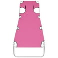 thumbnail image 4 of vidaXL Patio Lounge Chair Folding Sunlounger Sunbed with Head Cushion Steel, 4 of 59